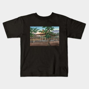 Kashihara Shrine by Tsuchiya Koitsu Kids T-Shirt